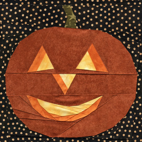 Halloween Jack-O-Lantern Quilt Pattern