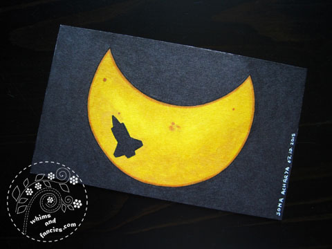 icad 2015 - Solar Eclipse And Shuttle Endeavour Painting | Whims And Fancies