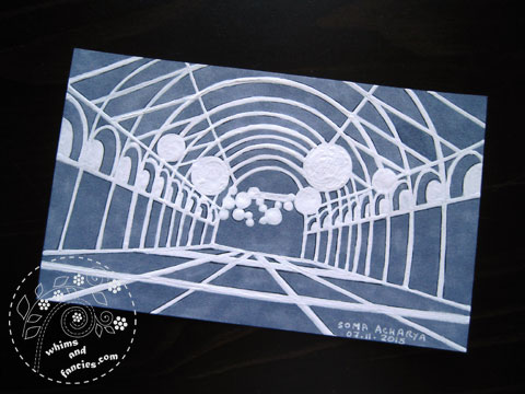 icad 2015 - Paper Cutting Tunnel Painting | Whims And Fancies