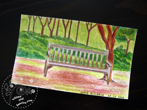 icad 2015 - Garden bench painting | Whims And Fancies