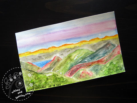 icad 2015 Sunrise Painting | Whims And Fancies
