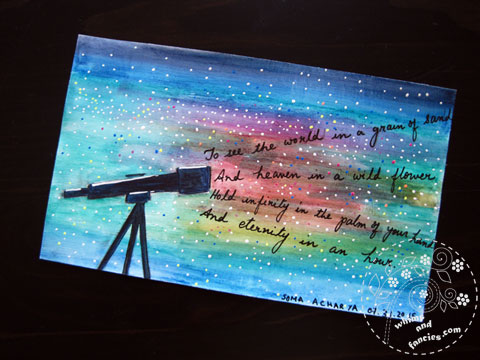 icad 2015 Telescope, Stars And Blake Painting | Whims And Fancies