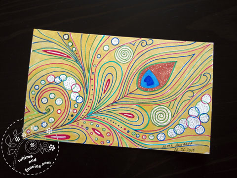 Icad 2015 - Peacock feather | Whims And Fancies