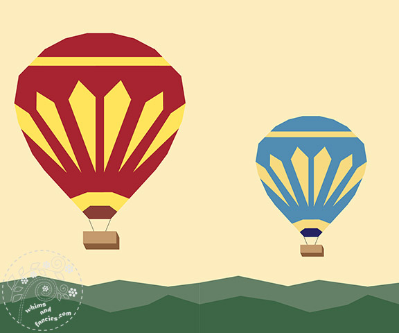 Hot Air Balloons Quilt Pattern | Whims And Fancies