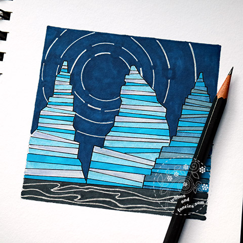 Science Inspired Art - Sea Stacks And Star Trails | Whims And Fancies