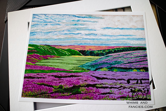 Heather In The Yorkshire Moor Painting | Whims And Fancies