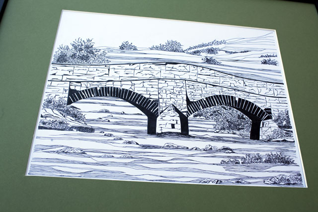 Stone Bridge, Mull, Scotland, Pen drawing | Whims And Fancies