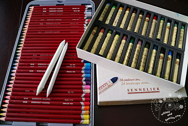 Sennelier Oil Pastel And Derwent Pastel Pencils | Whims And Fancies