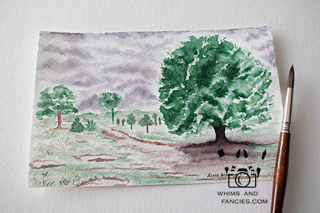 Landscape Painting Tombow Marker Review | Whims And Fancies