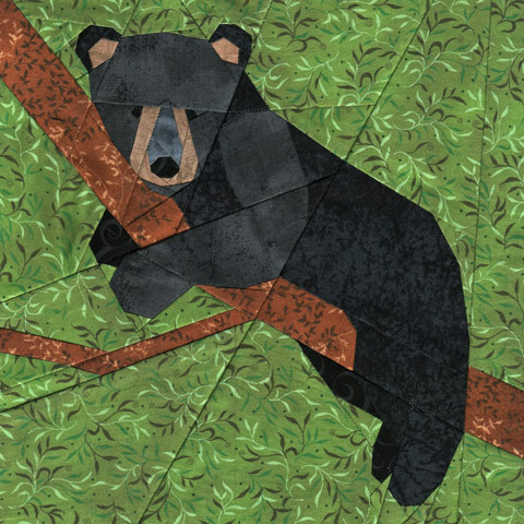 Bear Cub Paper Piecing Quilt Pattern