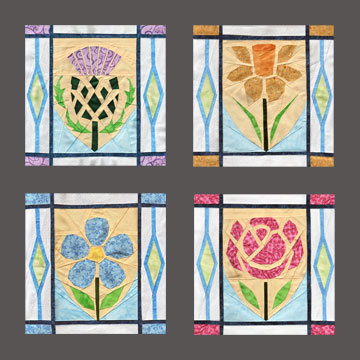 Flowers Of The United Kingdom Quilt Patterns