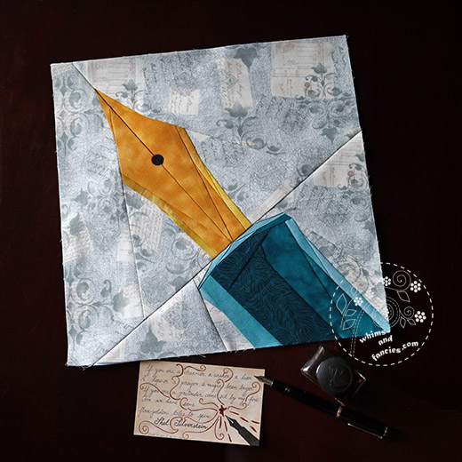 Fountain Pen Quilt Pattern | Whims And Fancies