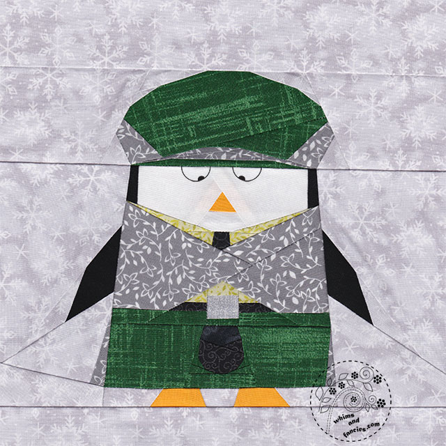 Scottish Penguin In A Kilt Quilt Pattern | Whims And Fancies