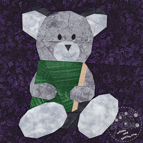 Story Book Teddy Bear Quilt Pattern | Whims And Fancies