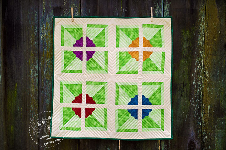 Pinwheel Flower Quilt Pattern | Whims And Fancies