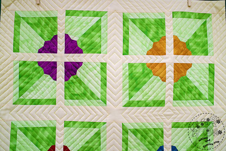 Pinwheel Flower Quilt Pattern | Whims And Fancies