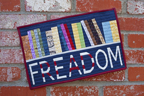Freedom - Bookshelf Reading Quilt Pattern | Whims And Fancies