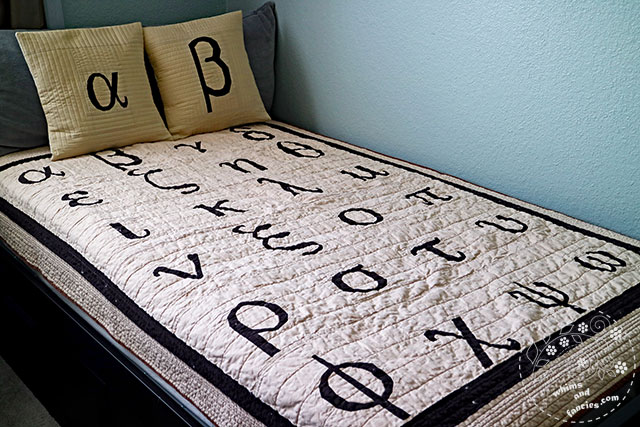 Greek Letters Quilt Pattern | Whims And Fancies