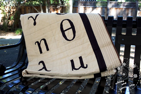 Greek Alphabet Quilt Pattern | Whims And Fancies