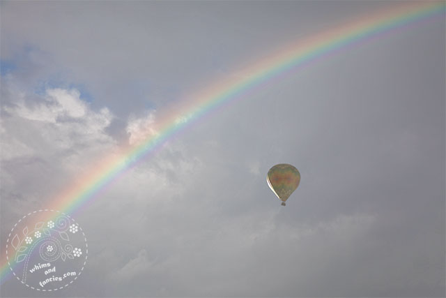 Wine Country Raibow And Hot Air Balloons | Whims And Fancies