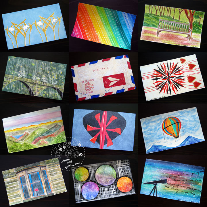 Index Card Paintings | Whims And Fancies